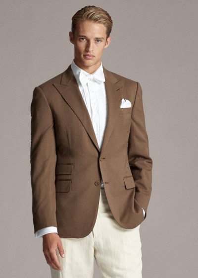 Men's Ralph Lauren Handmade Gabardine Blazers | 573681MCN